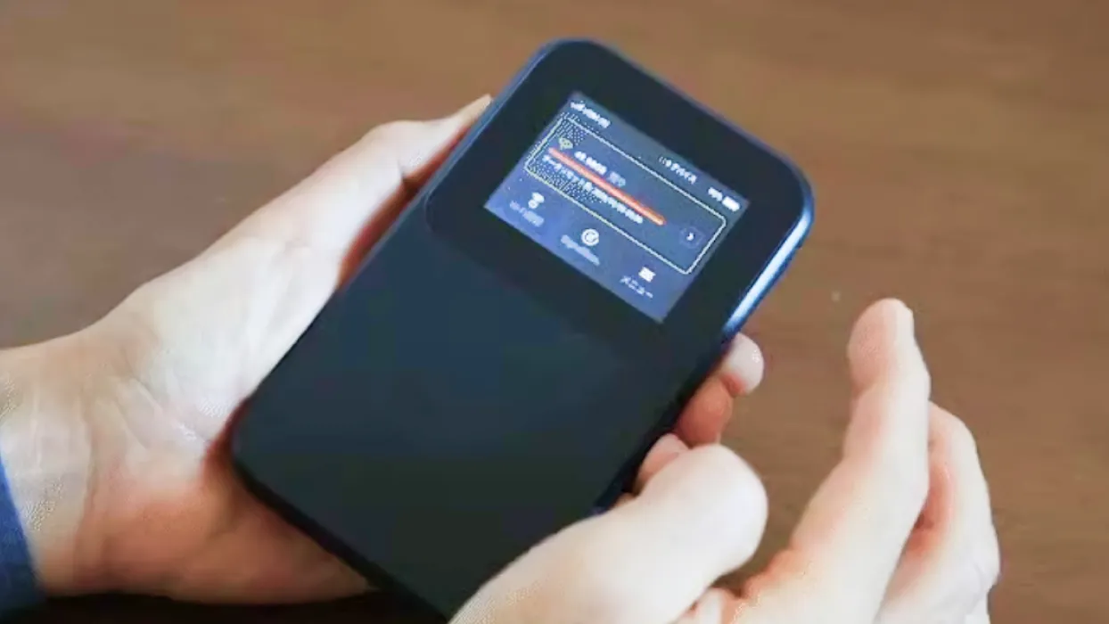 5G wifi の液晶画面