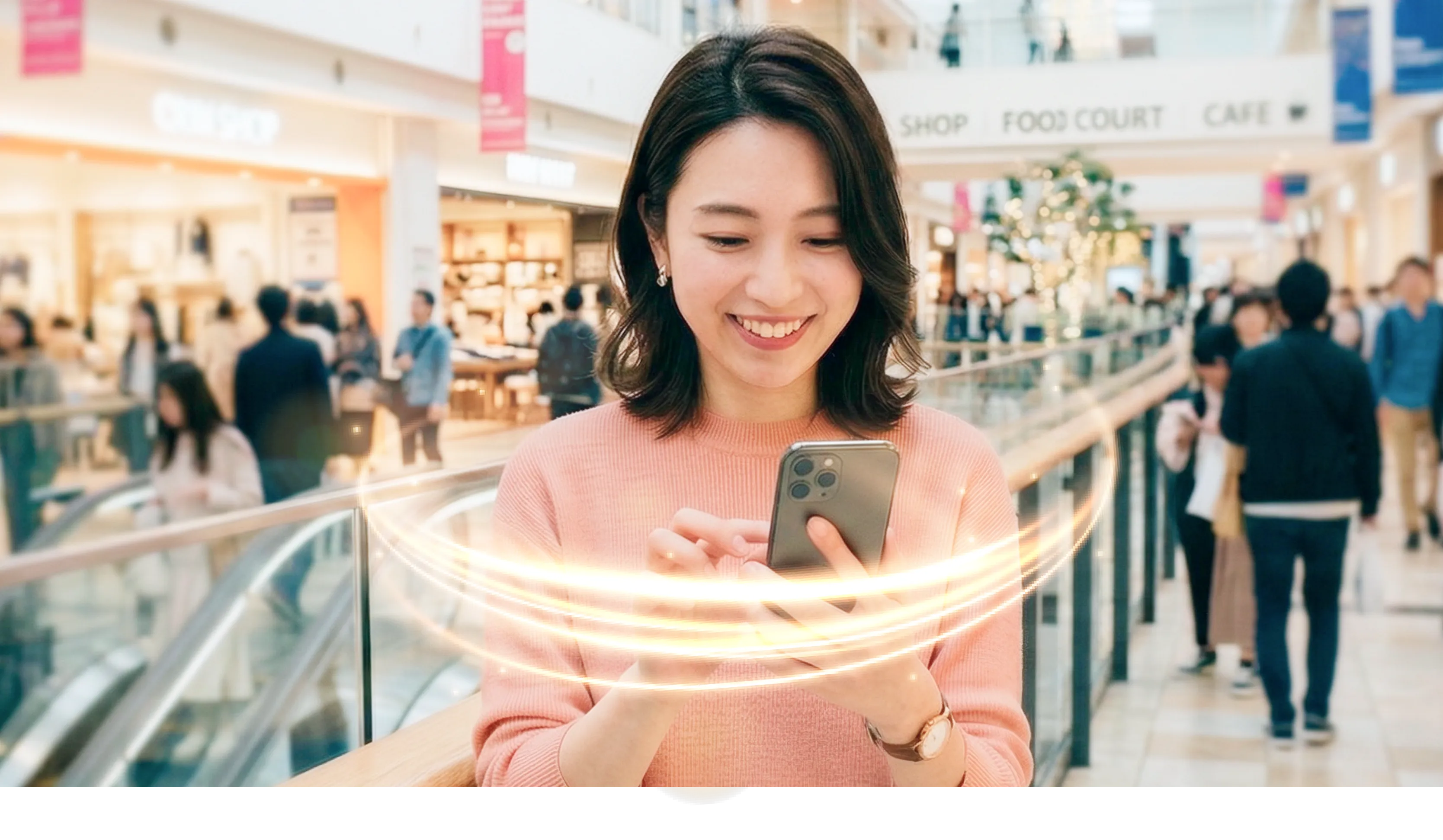 快適なインターネット環境を楽しむ女性