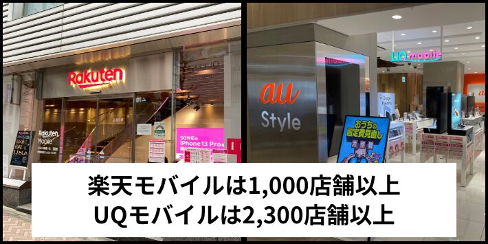 店舗数やサポートで比較する