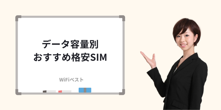 データ容量別のおすすめ格安SIM