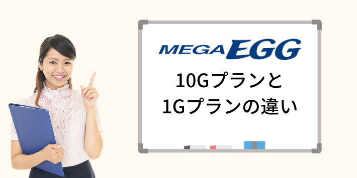 メガ・エッグ光10Gプランと1Gプランの違い