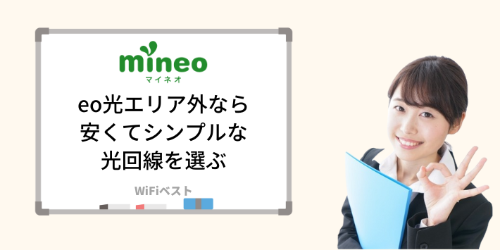 eo光がエリア外なら料金が安くてシンプルな光回線を選ぶ