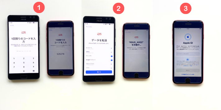 Androidからデータ転送する