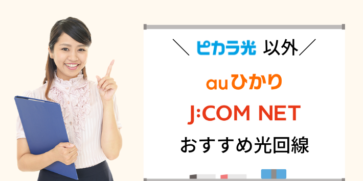 ピカラ光を利用できない人のおすすめ光回線