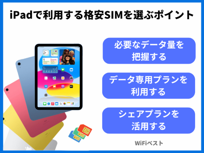 iPadで利用する格安SIMの選び方