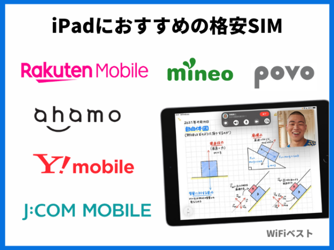 iPadにおすすめの格安SIM