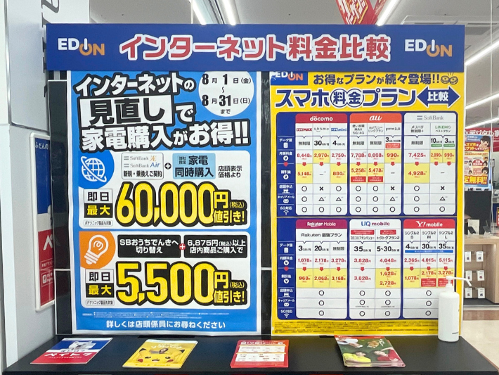 エディオンのソフトバンク光キャンペーン