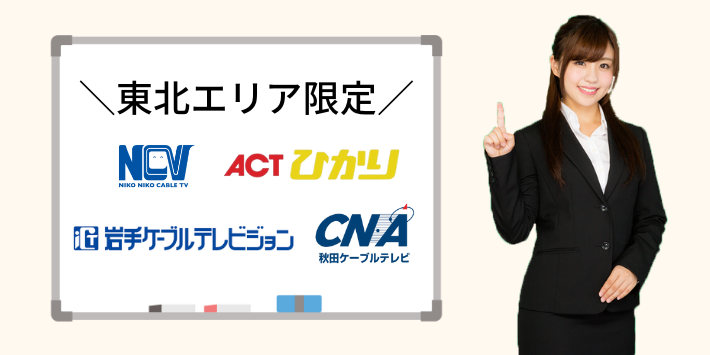 東北エリアで利用できるネット回線
