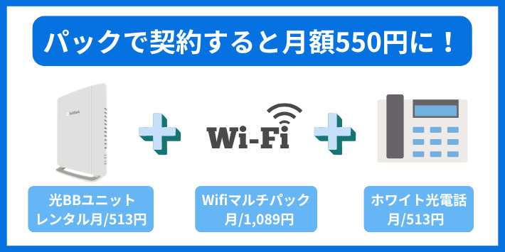 ソフトバンク光は指定オプションへの加入が必要
