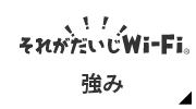 それが大事Wi-Fiの強み