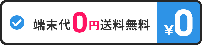 端末代0円 送料無料